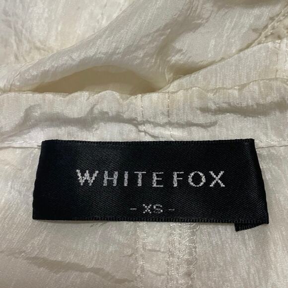 White Fox White High Waisted Drawstring Windbreaker Cargo Jogger Pants Size XS - Picture 4 of 4